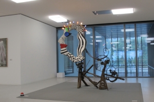 Anther Niki St Phalle. Press the large red button on the left, and the "works" start moving.