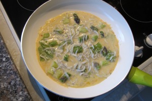 Double-happy. Asparagus AND whitebait  