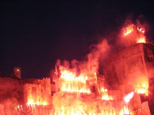 The destruction of the temple in Jerusalem, Nabucco 2007.