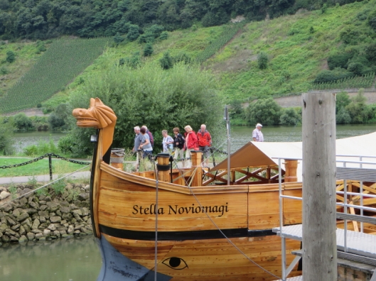 A reconstructed Roman wineship made by the present folk at Neumagen Dhron